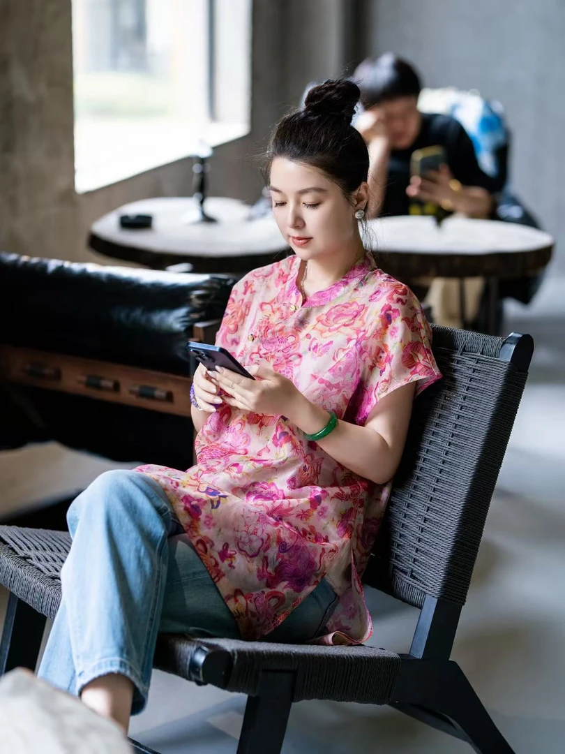 加莉新中式【如梦亦如幻】轻透新中式上衣 分码