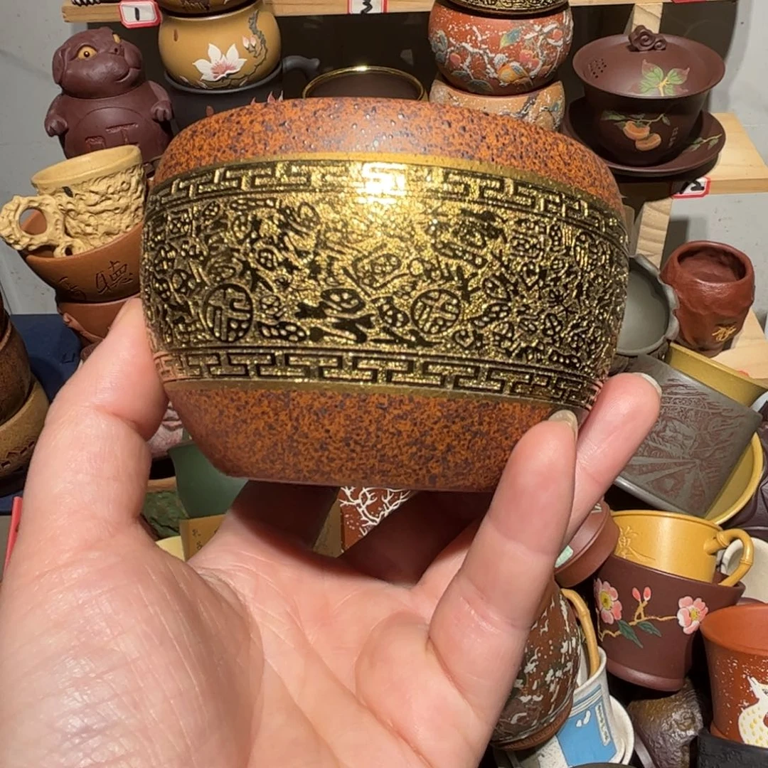 紫砂茶杯宜兴紫砂主人杯