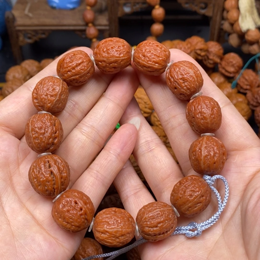 桃核手串小麒麟，