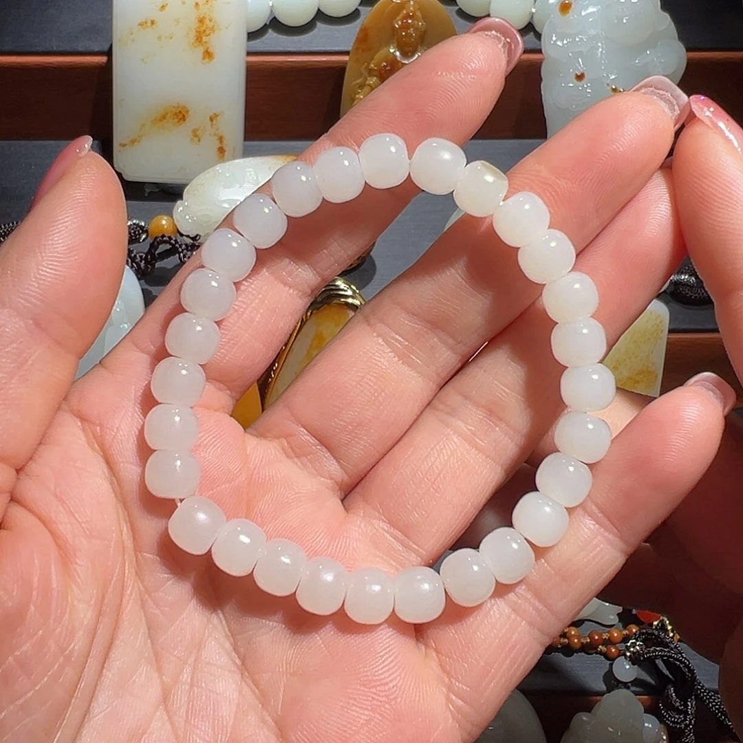 和田玉未镶嵌手链