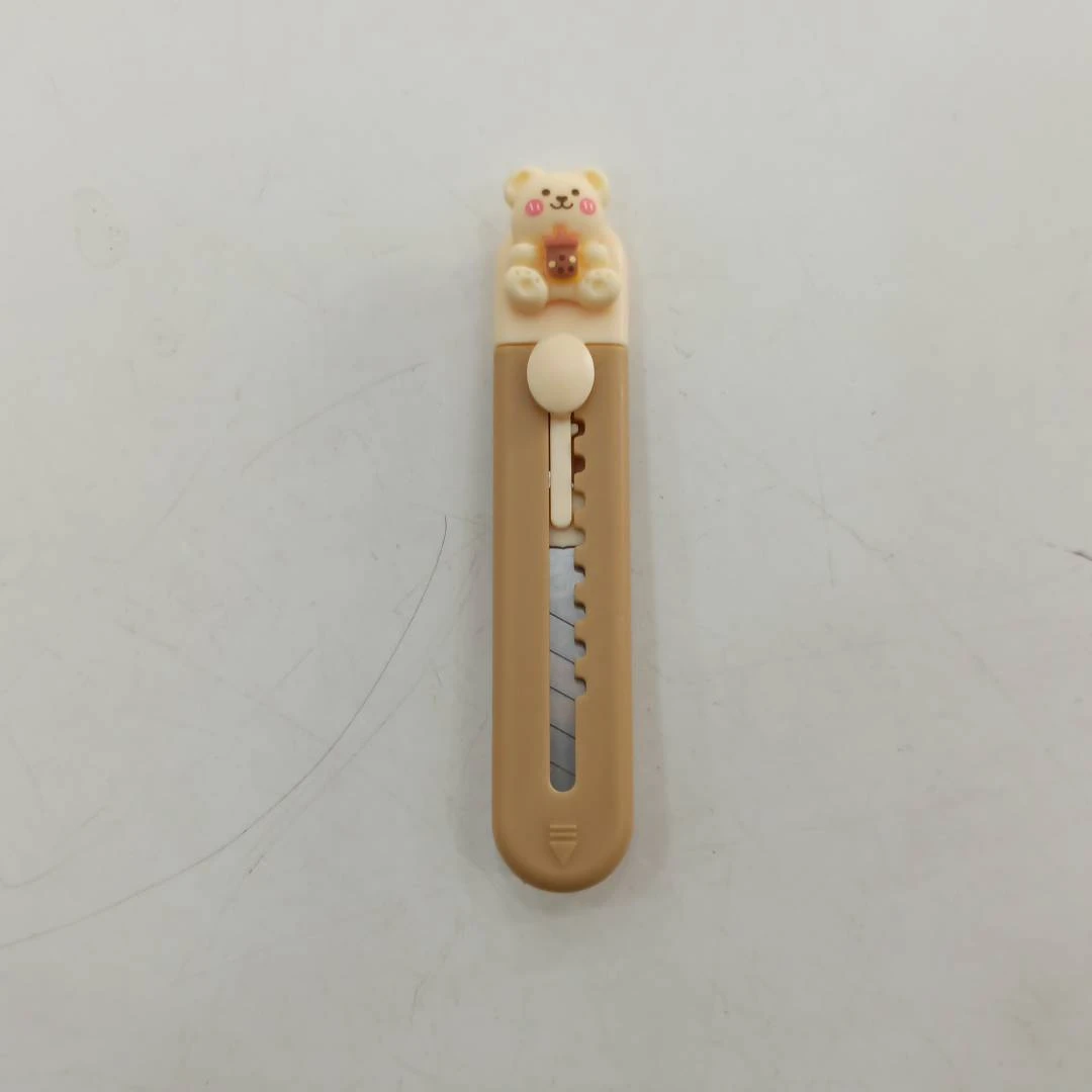 迷你可爱清新小号美工刀学生小刀美术课裁纸刀拆箱刀神器/把(颜色随机)