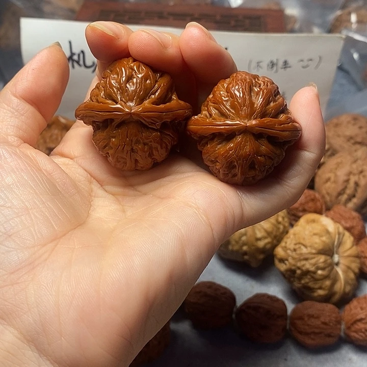 吊坠文玩核桃白狮子