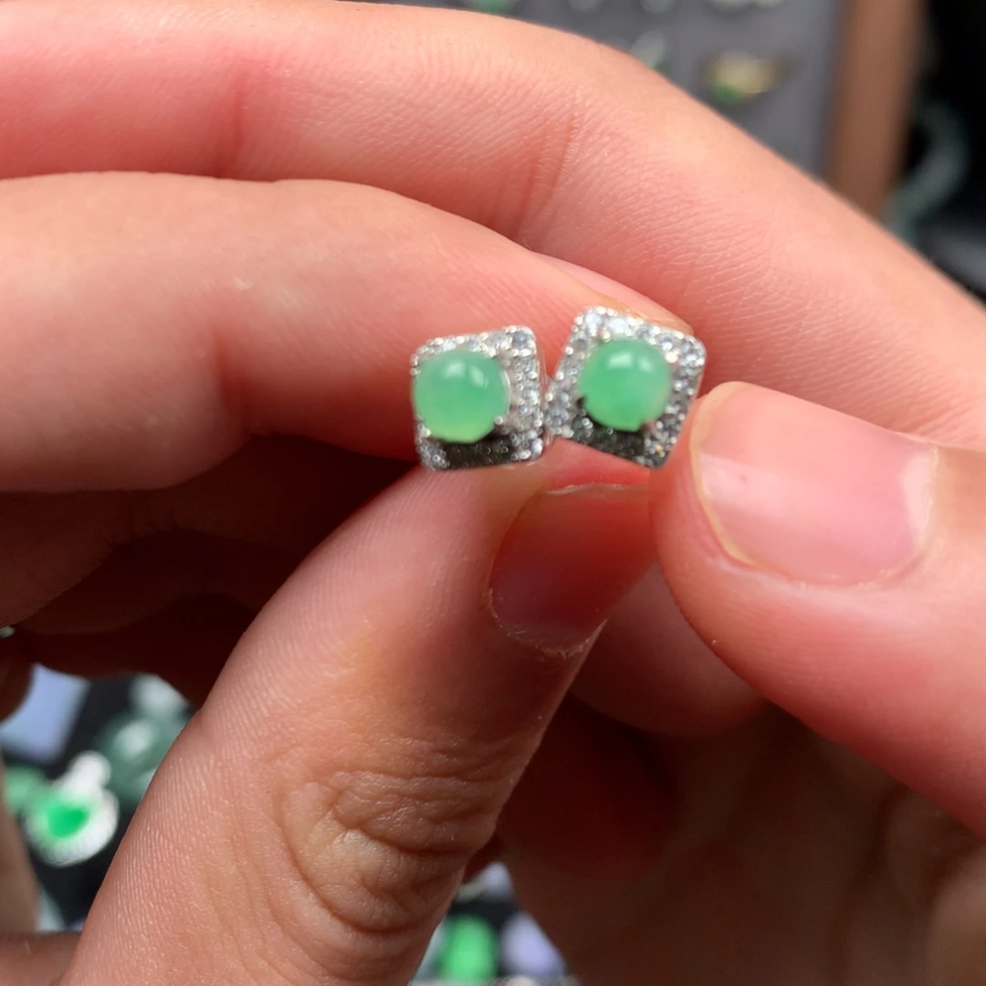 翡翠银S925镶嵌颈饰你是