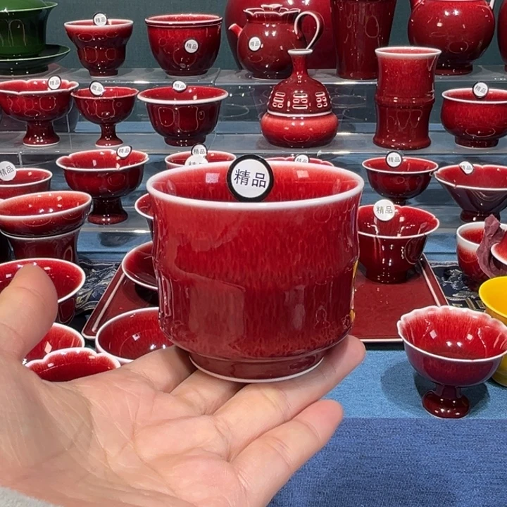 景德镇陶瓷精品竹节杯