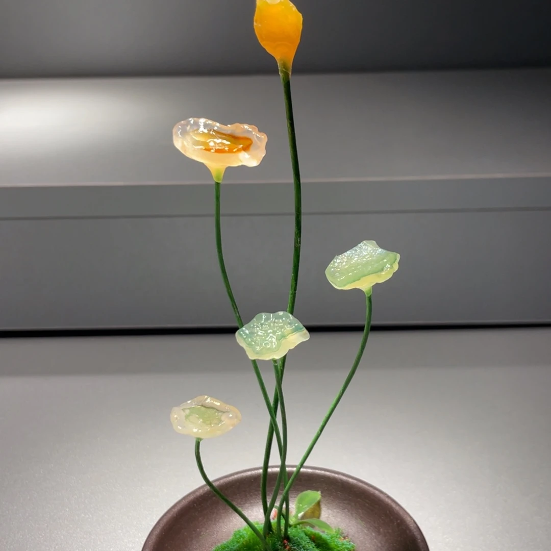 石材阿拉善荷花小品组合