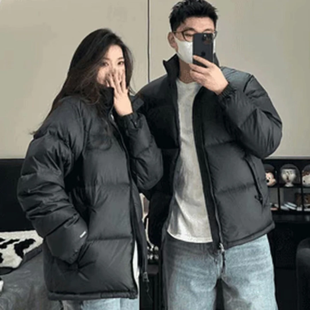 北家短款立领男女同款百搭时尚保暖羽绒服