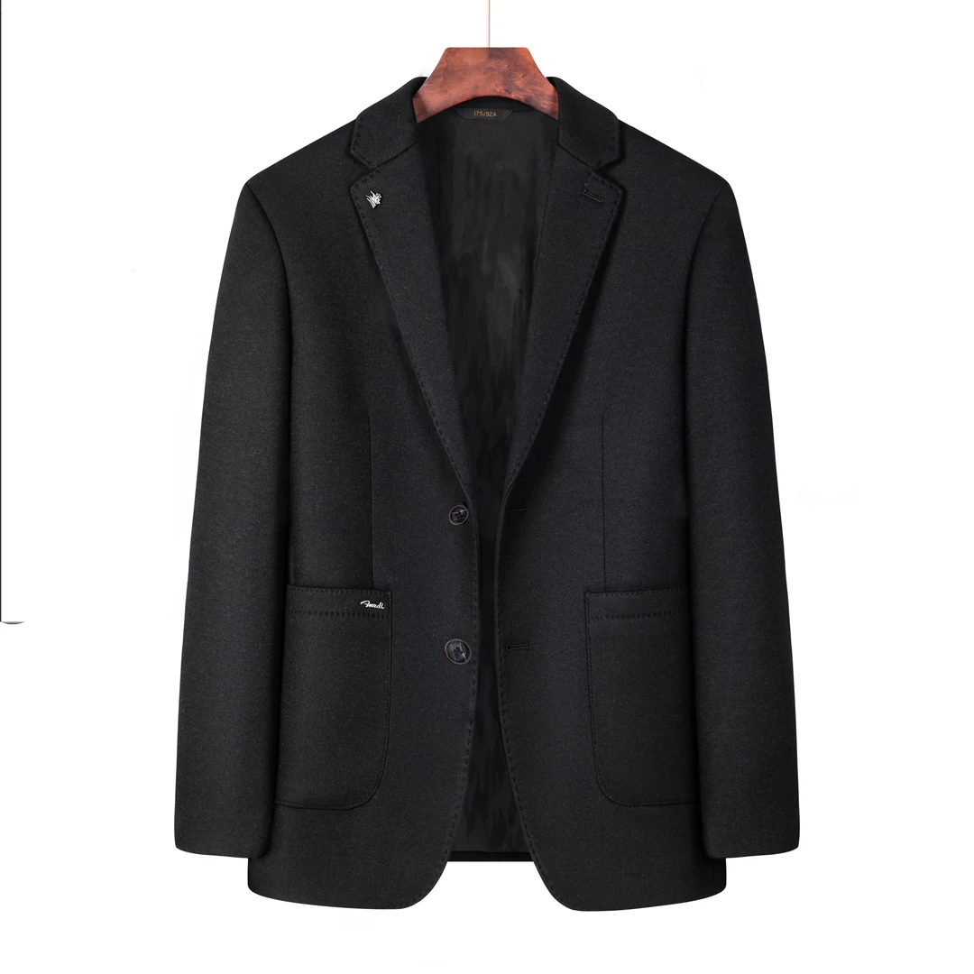 【北部庄园】男士商务休闲百搭纯色简约平驳领西装外套/982516