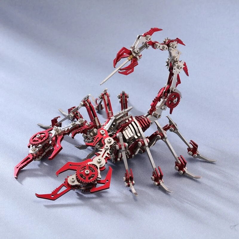 潮玩金属蝎子拼装模型机械组装手工拼图高难度男生生日礼物玩具