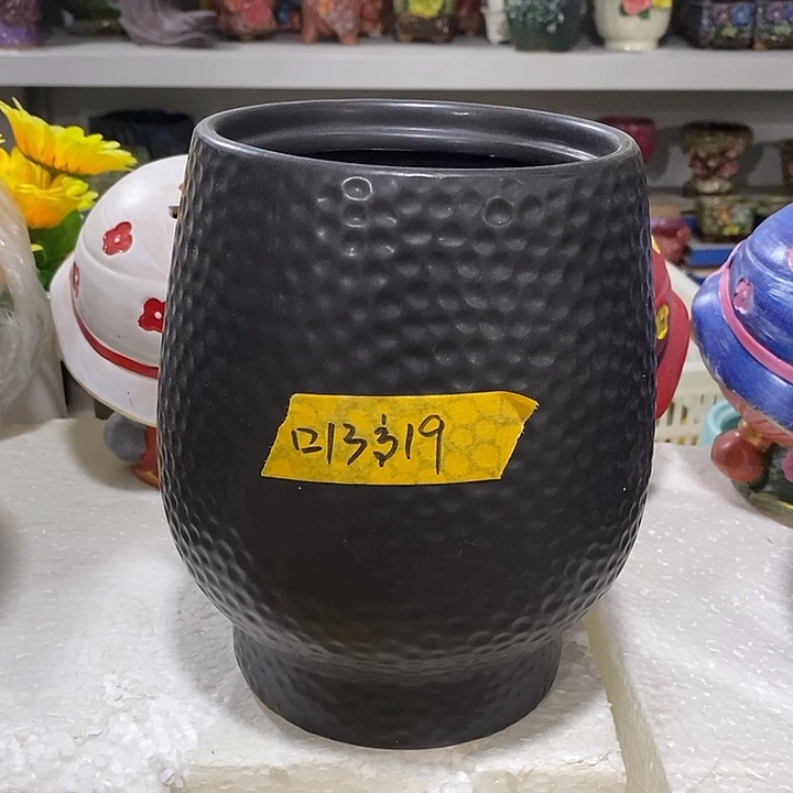 摆件陶盆有孔 微瑕介意勿拍