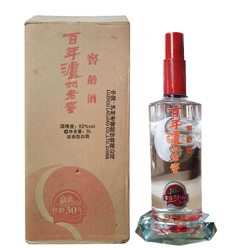 泸州老窖百年窖龄30年3L 浓香型52度3L