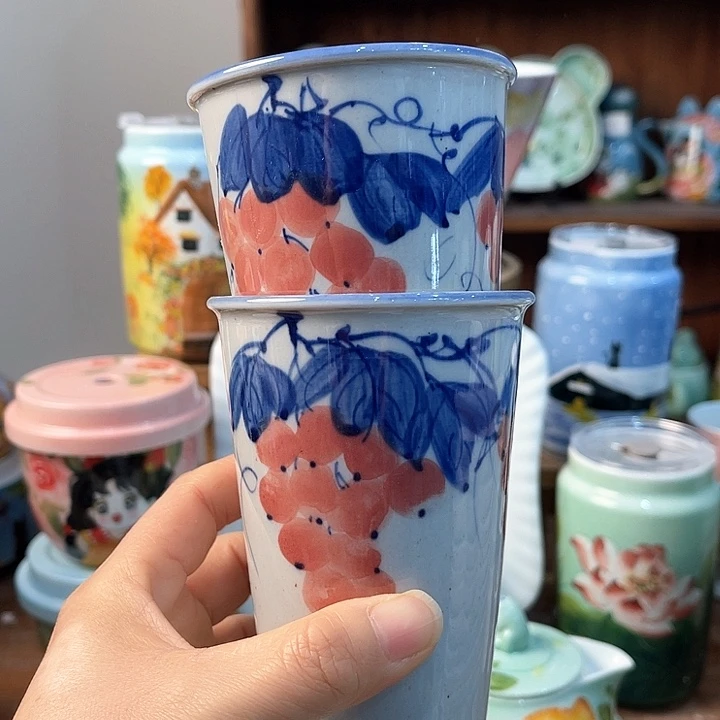 陶景德镇釉下手绘陶瓷