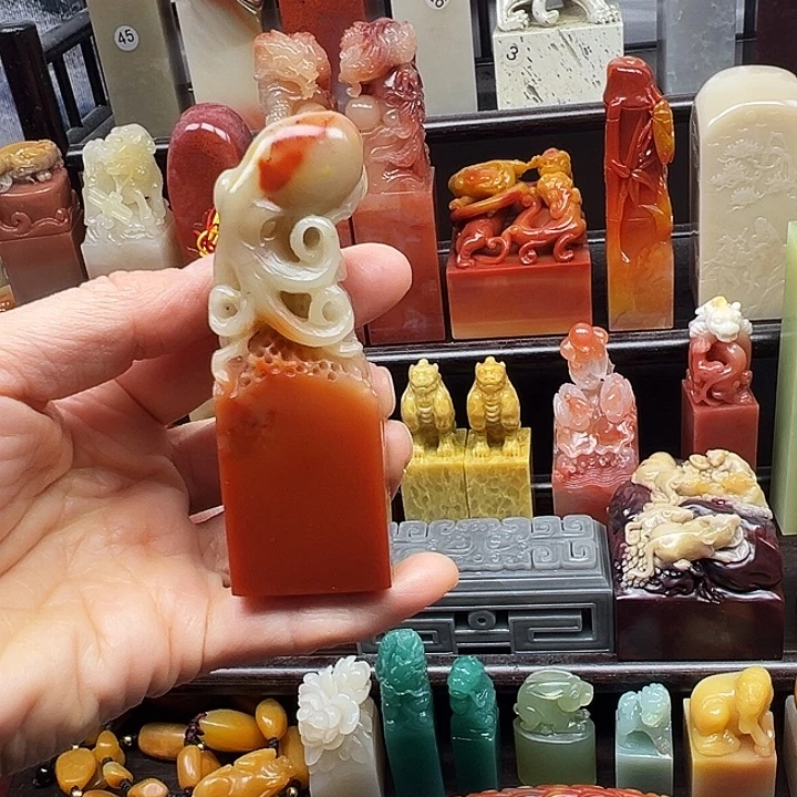 印石寿山石寿山石手工雕刻