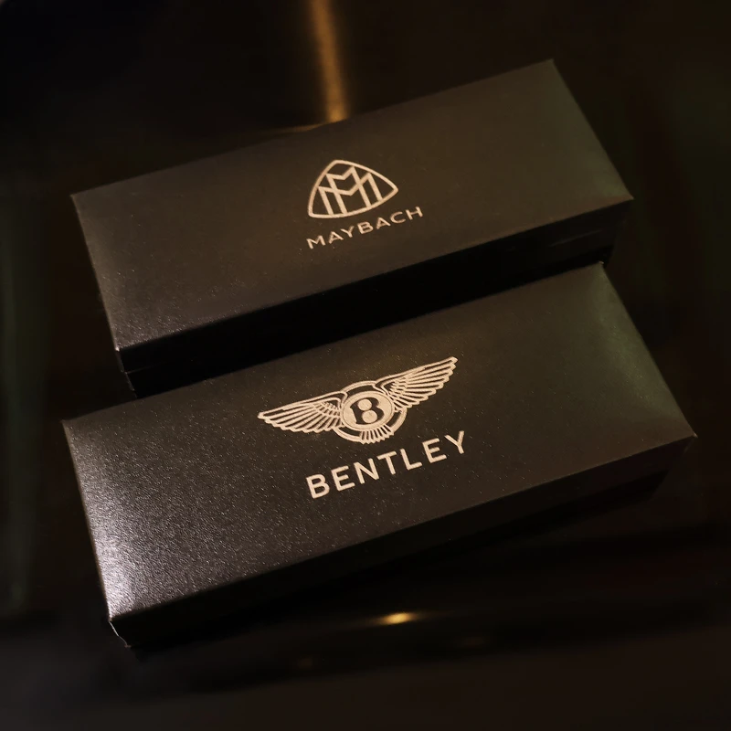 劳斯莱斯签字笔金属笔壳耐用宝珠笔中性黑色旋转伸缩交车礼物高级