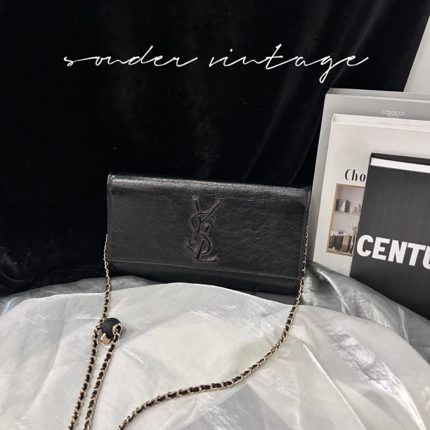 95新 YSL/圣罗兰 ysl改色手拿包斜挎包