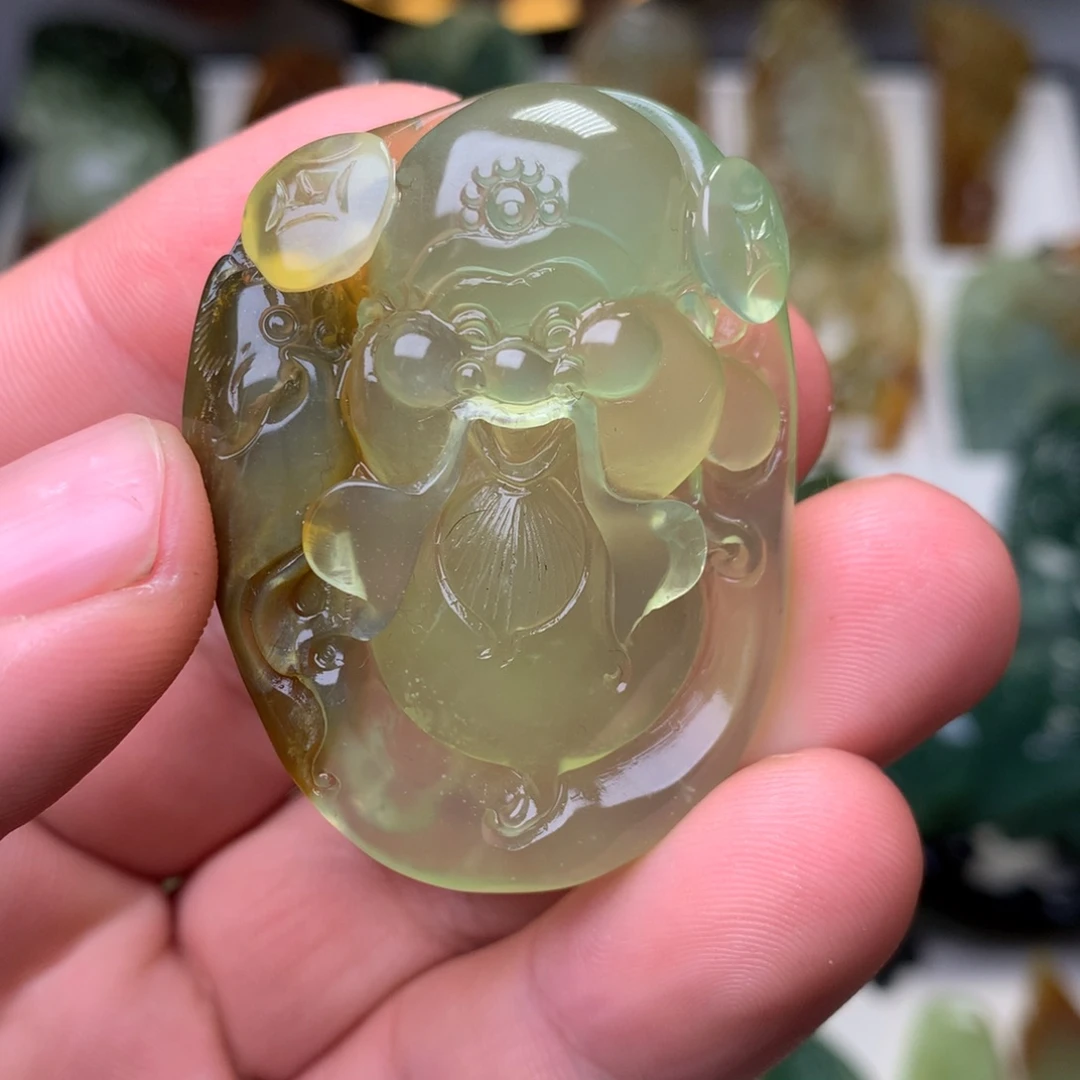 岫玉岫玉挂件未镶嵌