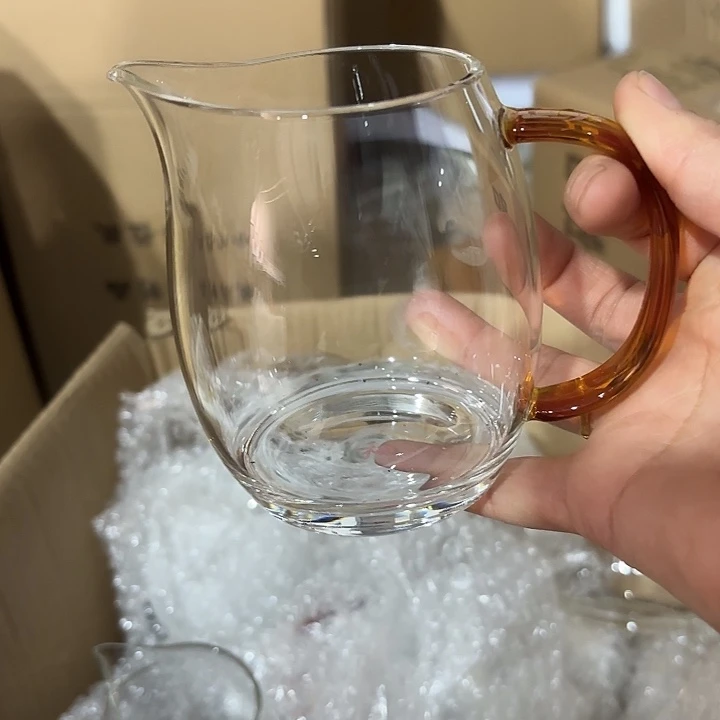 琉璃手工艺品橙然公杯虎珀