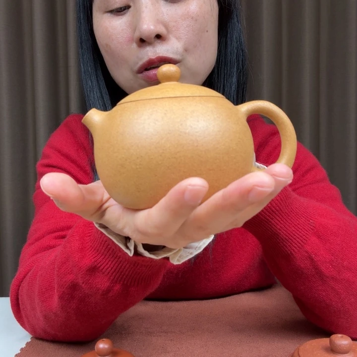 紫砂茶壶40目黄金缎西施240cc全手工完美品