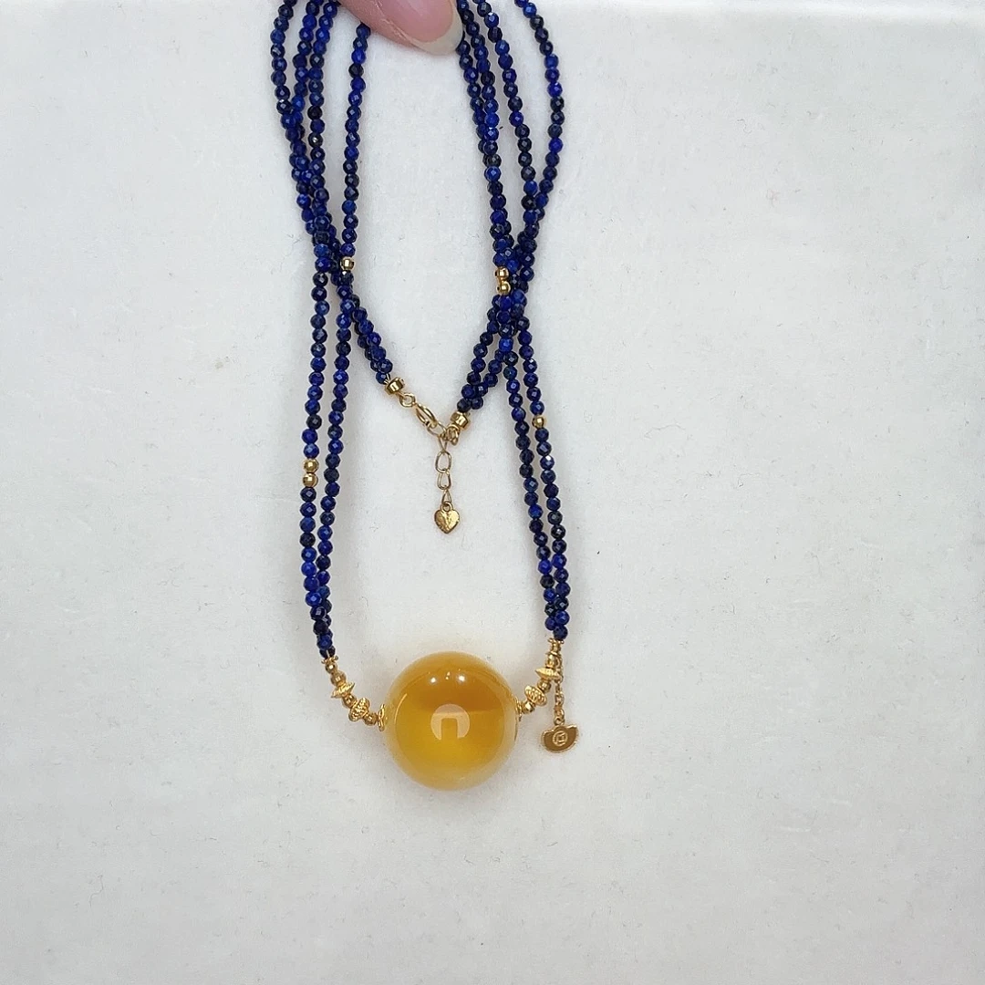 蜜蜡未镶嵌颈饰蜜蜡锁骨