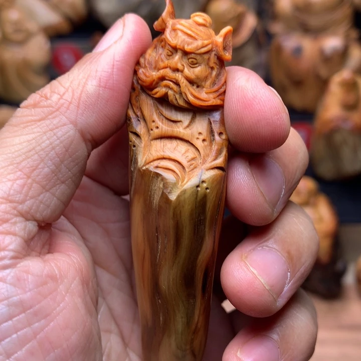 柏木（崖柏）崖柏陈化料手把件