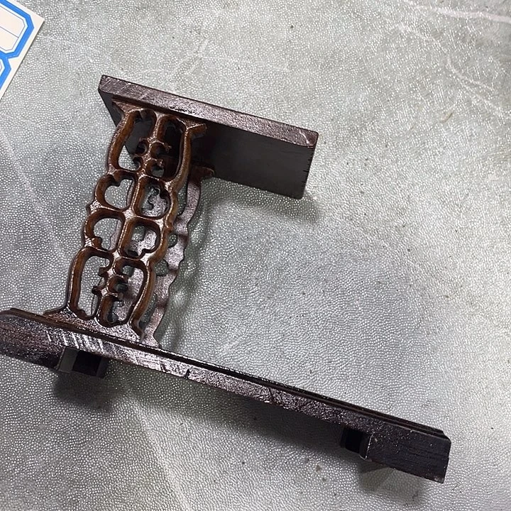 琉璃手工艺品红木底座工艺品