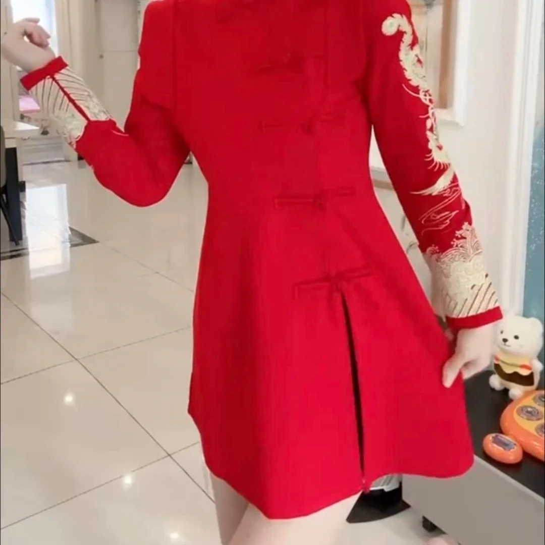 时尚百搭休闲潮流精品女装秋冬红色00301
