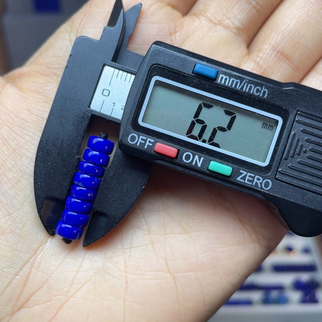 青金石未镶嵌6×3mm直切药片配饰