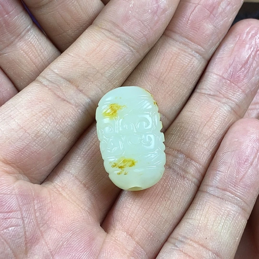 和田玉（糖玉）挂件未镶嵌春*