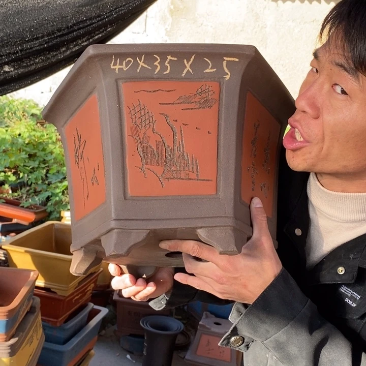 紫砂花盆紫砂特价包邮新款