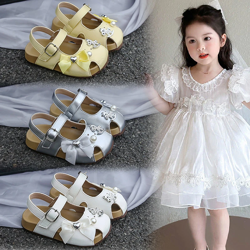 女童凉鞋2025夏季新款儿童沙滩鞋宝宝鞋时尚女童公主鞋小童勃肯鞋