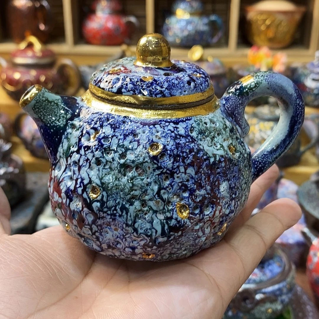 粗陶志野柴烧茶器