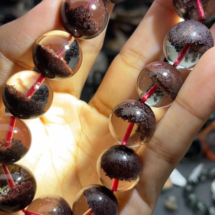 未镶嵌手链水晶红幽灵聚宝盆16