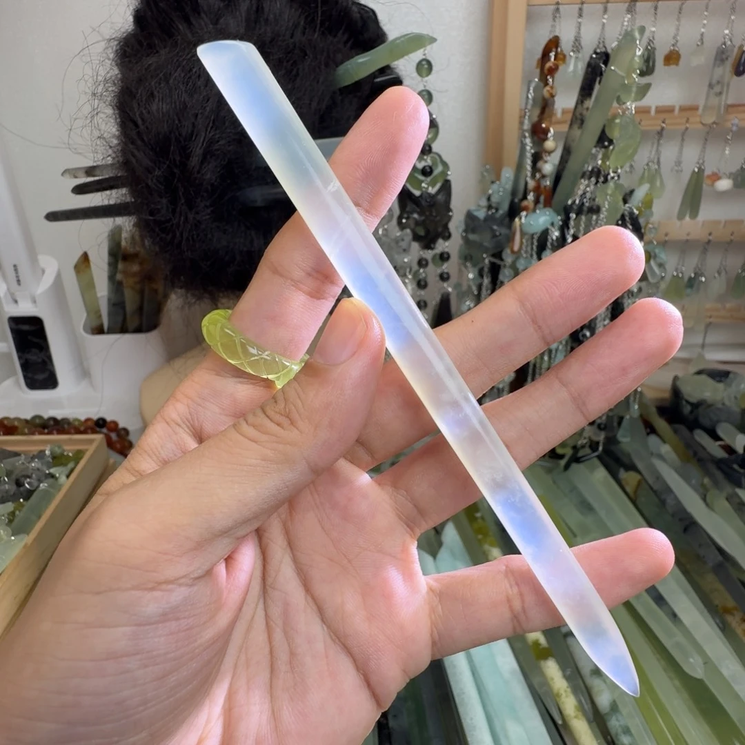 未镶嵌蛇纹石玉发饰