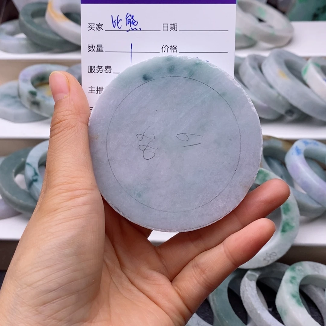 定制翡翠手镯未镶嵌比****钱1