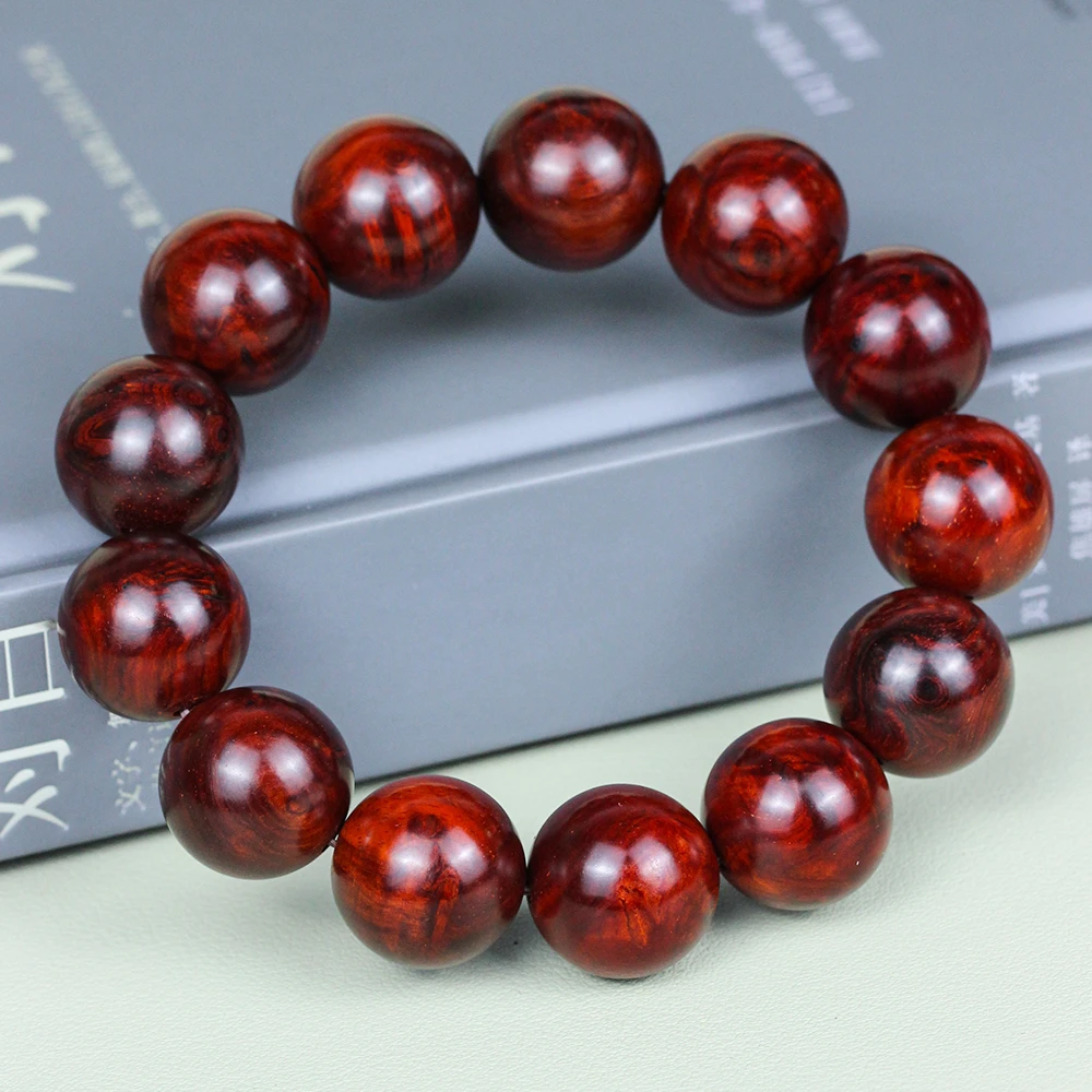 原汁原味印度小叶紫檀1.8泥料闭合棕眼瘤疤樱子老料手串