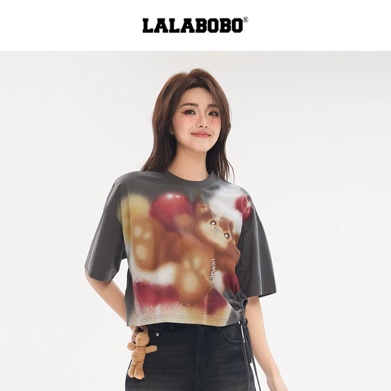 【芋总】LALA小熊蛋糕短袖T恤RBEB-DT20