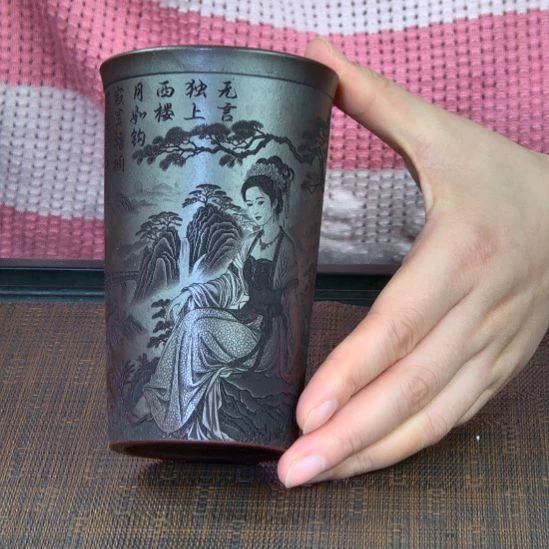 紫砂茶杯原矿紫砂