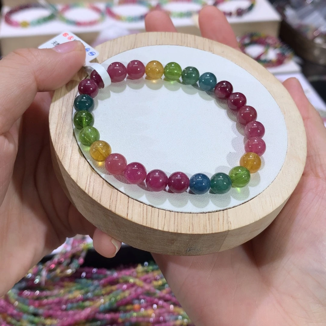 碧玺手串未镶嵌手串