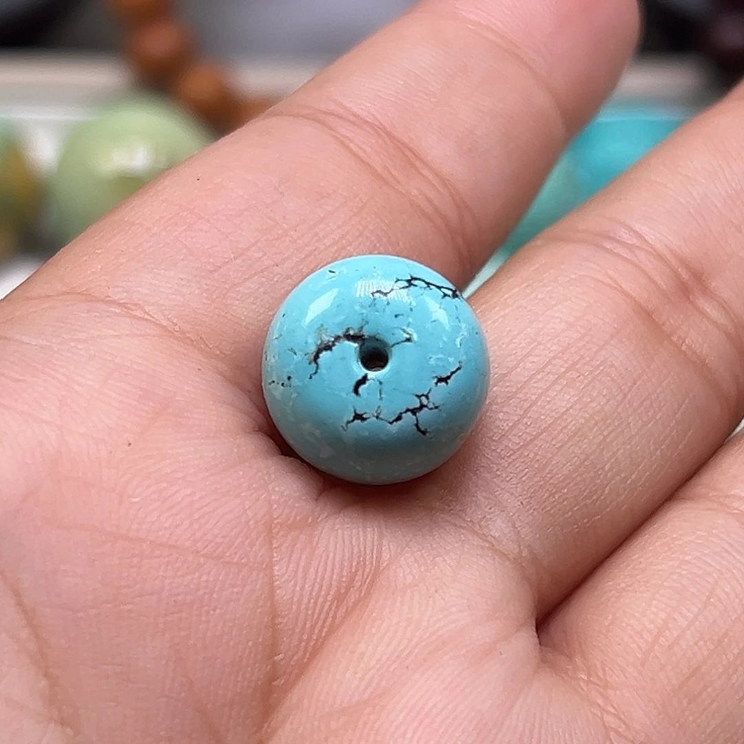 绿松石珠宝奇石未镶嵌牛***忙