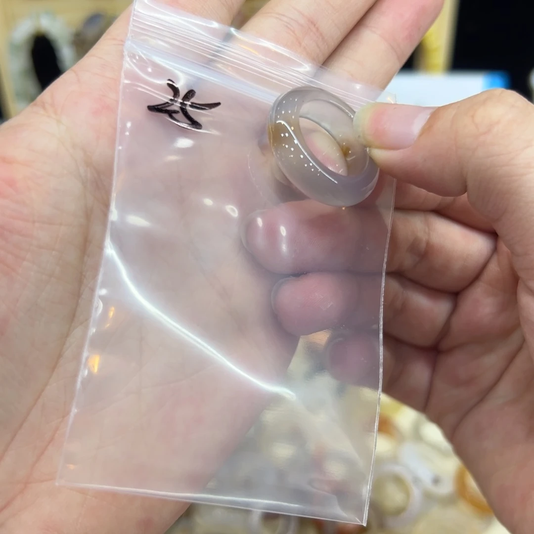 玛瑙/玉髓戒指未镶嵌25港14