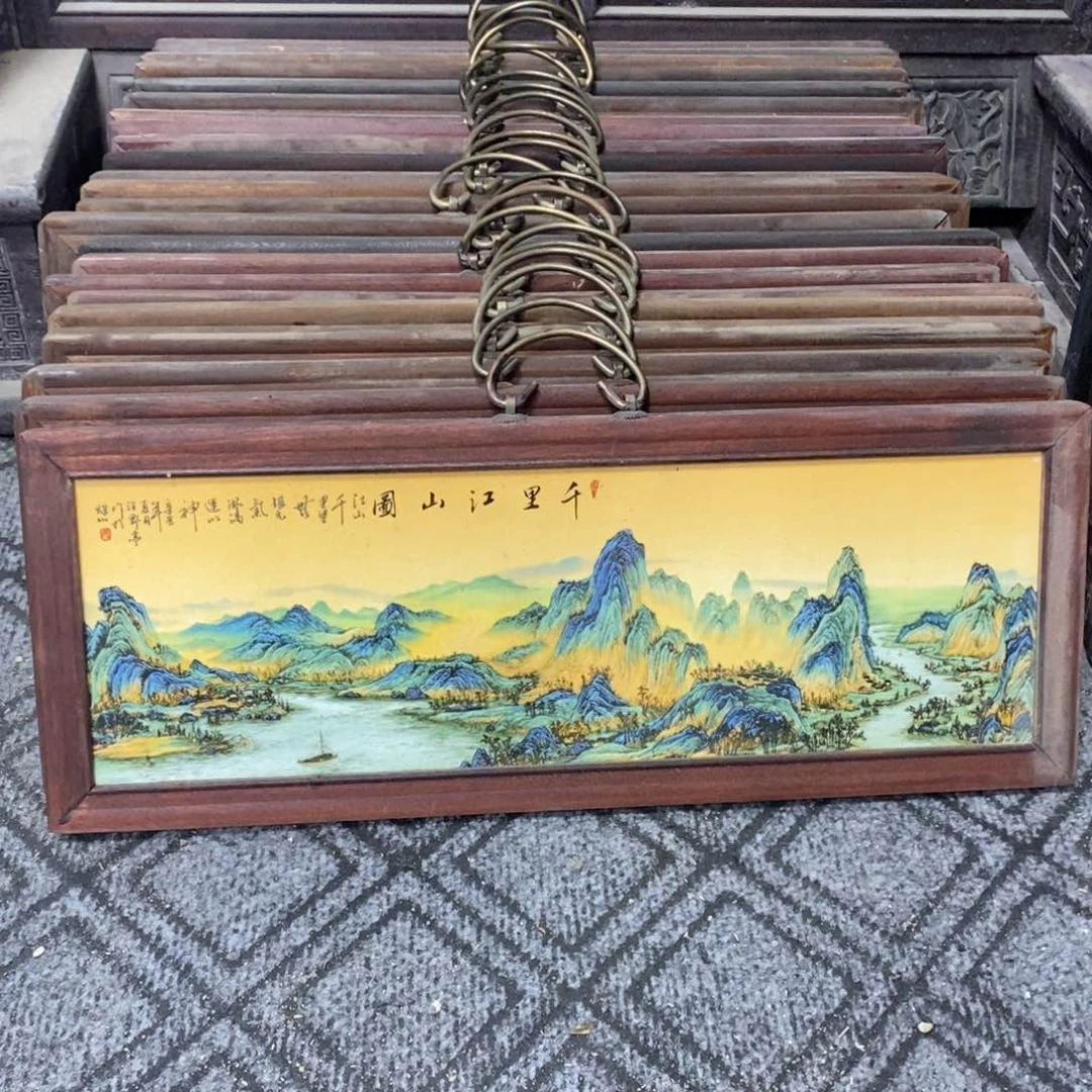 瓷片53*21 景德镇瓷板画柴窑烧制