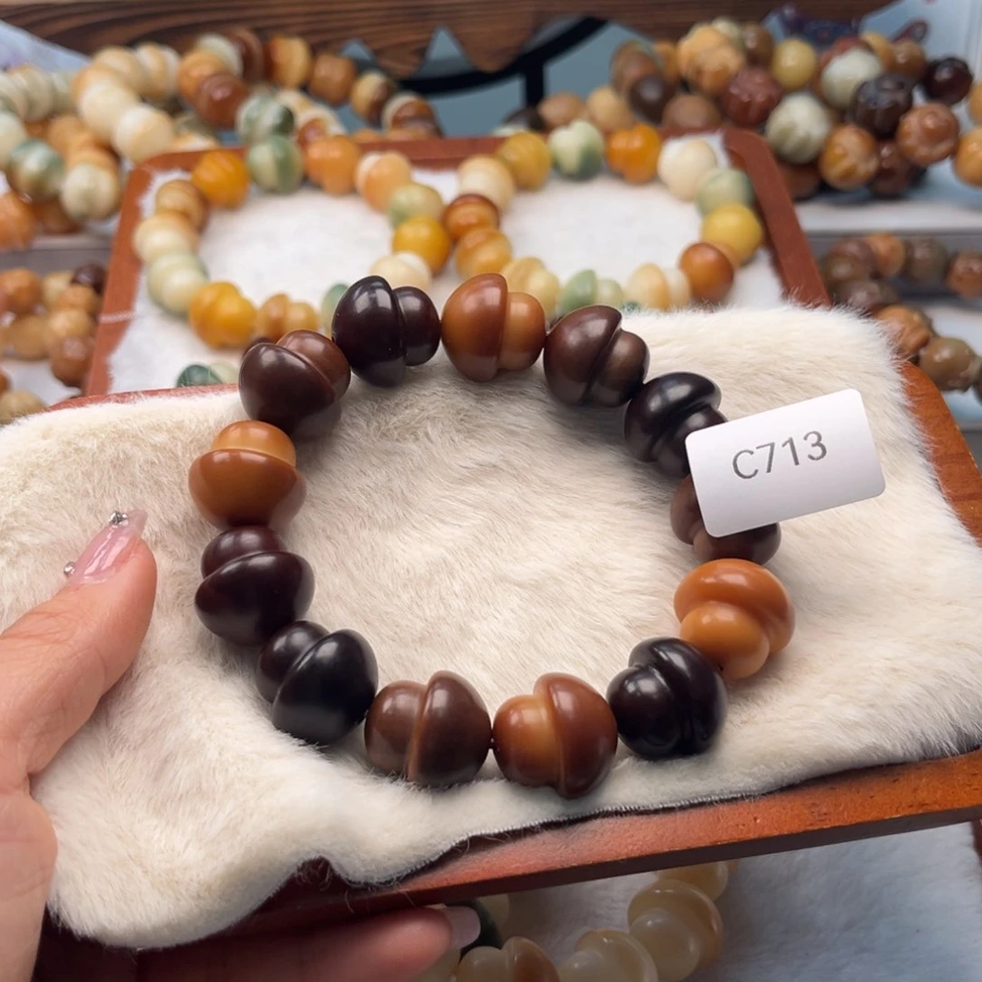 菩提根/象牙果手串否**来19mm蘑菇c713