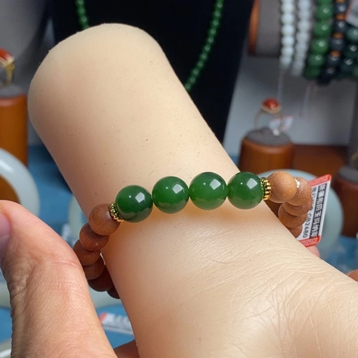 和田玉（碧玉）未镶嵌手串