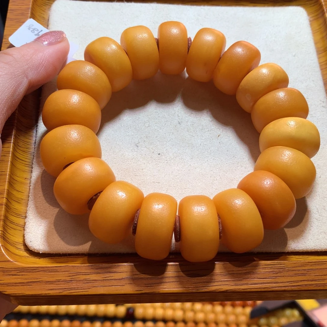 蜜蜡未镶嵌手串蜜蜡手串