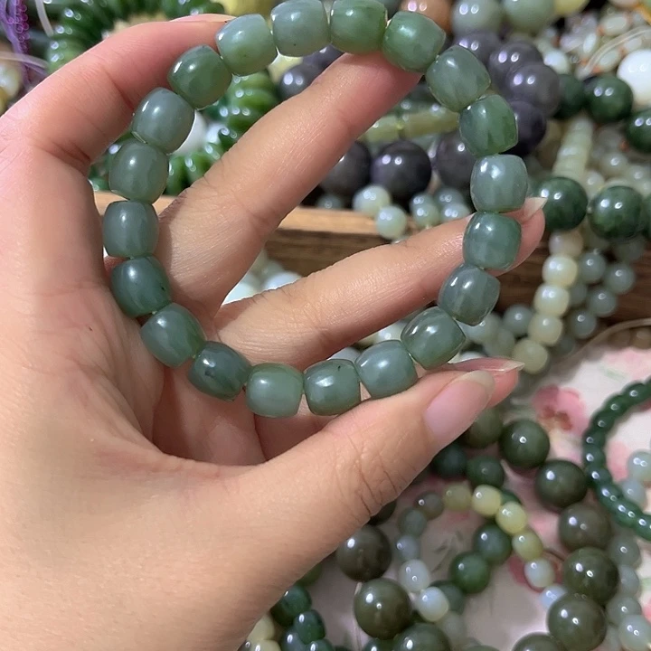 和田玉（糖玉）未镶嵌手链和田玉碧玉