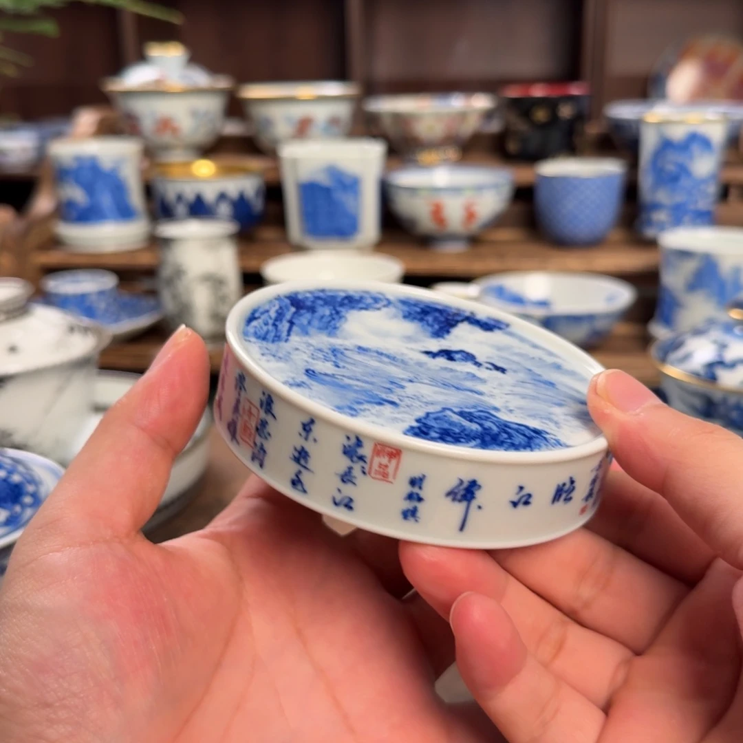 普***情纯手工手绘陶瓷茶具