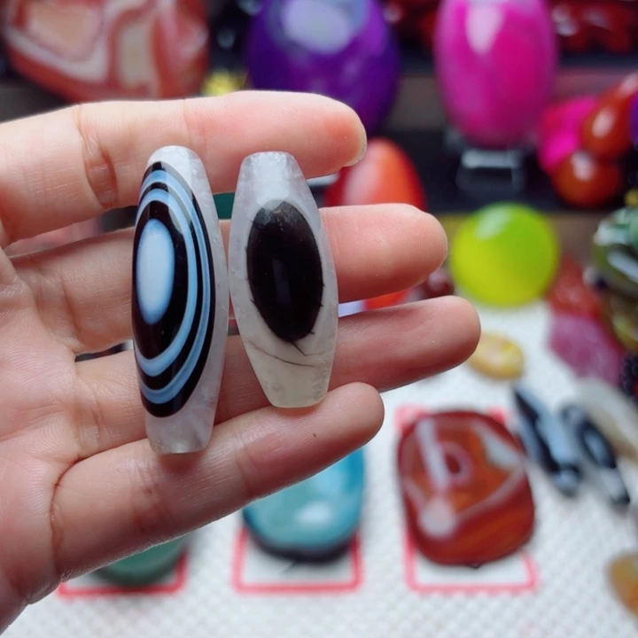 风***景未镶嵌玛瑙/玉髓珠宝半成品
