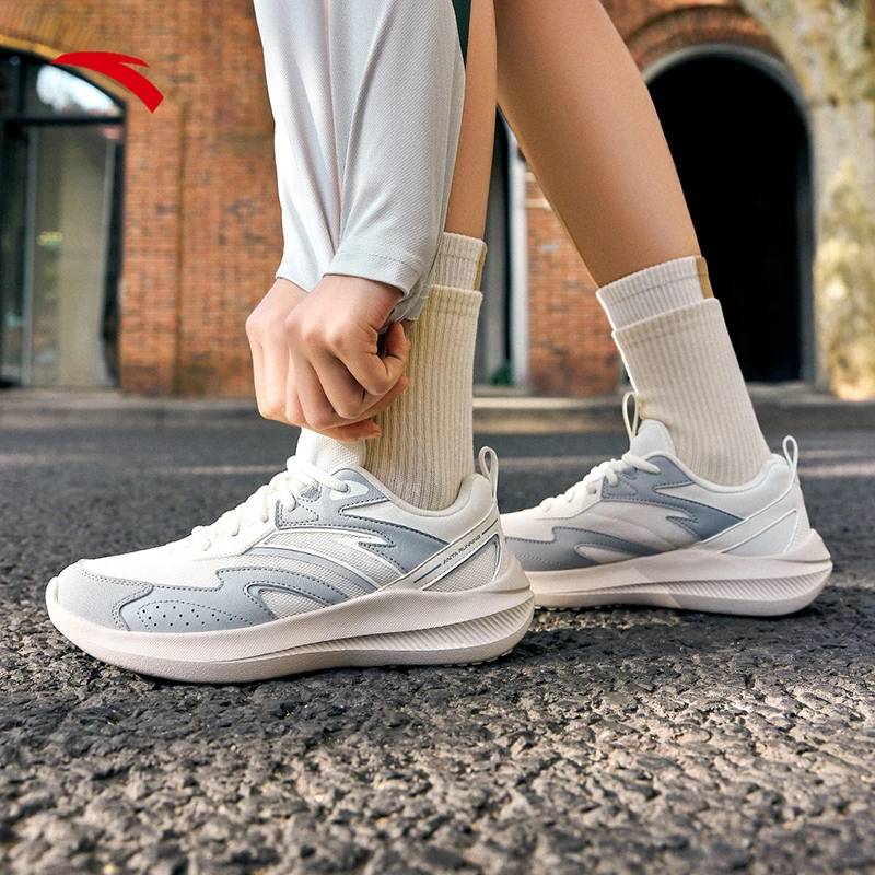 安踏跨越 | 运动鞋跑鞋情侣款厚底百搭缓震软底轻便休闲鞋女士鞋