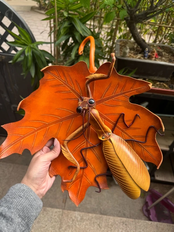 复古怀旧牛皮装饰壁挂个性高级感咖啡厅墙上装饰品客厅书房礼品