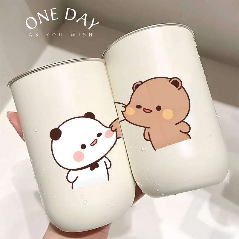 情侣不锈钢漱口杯不锈钢家用可爱牙缸杯子刷牙杯子