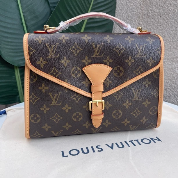 95新 LouisVuitton/路易威登 小号公文包手提斜挎包 植糅换新